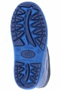 G&G Kinder Mädchen Jungen Wasserdichte Gefütterte Gummistiefel Regenschuhe Stiefeletten Blau -Günstiges Kinderschuhe Geschäft 18448369 03