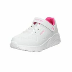 SKECHERS Mädchen Schnürhalbschuhe Uno Lite Sneaker Kinderschuhe Synthetik Uni Halbschuhe