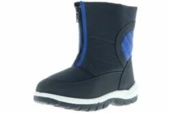 BBS Norway Originals Kinder Jungen Mädchen Winterstiefel Snowboots Blau/grau/schwarz