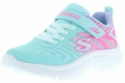 SKECHERS 302478L/AQPK Go Run 650-Fierce Flash Kinder Mädchen Sneaker Turnschuhe Halbschuhe Türkis/pink