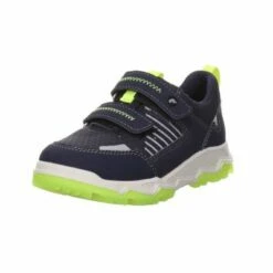 RICOSTA Jungen Sneaker Schuhe Peak Klettschuh Kinderschuhe Zuglasche An Der Ferse Synthetikkombination Gemustert Halbschuhe