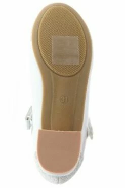 ConWay Kinder Mädchen Ballerinas Glitzer Schleife Blockabsatz Silber -Günstiges Kinderschuhe Geschäft 26250955 03