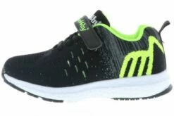 ConWay Kinder Mädchen Jungen Sneaker Turnschuhe Halbschuhe Sportschuhe Schwarz/grün -Günstiges Kinderschuhe Geschäft 26251027 05