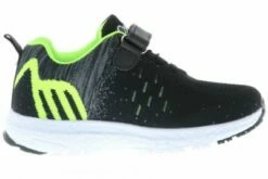 ConWay Kinder Mädchen Jungen Sneaker Turnschuhe Halbschuhe Sportschuhe Schwarz/grün -Günstiges Kinderschuhe Geschäft 26251027 06