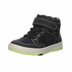 Lurchi Jungen Schnürhalbschuhe Doran Boots Kinderschuhe Leder-/Textilkombination Uni Halbschuhe