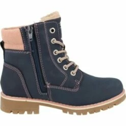 TOM TAILOR 4270806 Mädchen Schuhe Winterstiefel Gefüttert Reißverschluss Denim Klassische Stiefeletten -Günstiges Kinderschuhe Geschäft 27202304 03