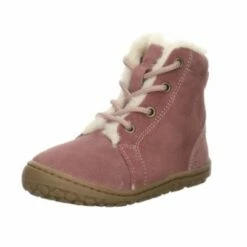 Lurchi Mädchen Stiefel Schuhe Nurdi Barefoot Boots Kinderschuhe Veloursleder Uni Stiefel