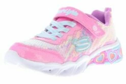 SKECHERS 302313L/PKMT S Lights-Sweetheart Lights-Lets Shine Kinder Mädchen Sneaker Turnschuhe Halbschuhe Pink/mehrfarbig