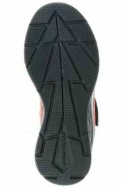 SKECHERS 403920L/BKRD Microspec II Kinder Mädchen Jungen Sneaker Turnschuhe Halbschuhe Schwarz/rot/orange -Günstiges Kinderschuhe Geschäft 29613199 03