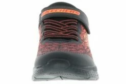 SKECHERS 403920L/BKRD Microspec II Kinder Mädchen Jungen Sneaker Turnschuhe Halbschuhe Schwarz/rot/orange -Günstiges Kinderschuhe Geschäft 29613199 04