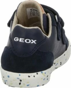 GEOX Jungen Schnürhalbschuhe Kilwi Klettschuh Kinderschuhe Lederkombination Uni Halbschuhe -Günstiges Kinderschuhe Geschäft 30260204 04