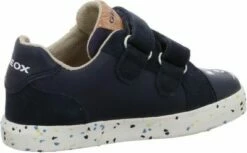 GEOX Jungen Schnürhalbschuhe Kilwi Klettschuh Kinderschuhe Lederkombination Uni Halbschuhe -Günstiges Kinderschuhe Geschäft 30260204 05